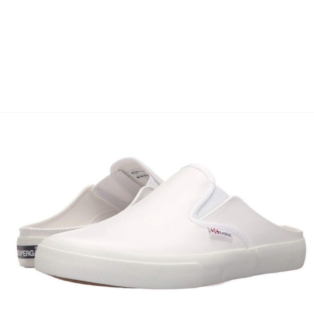 Superga white leather shoes 41 us 9.5